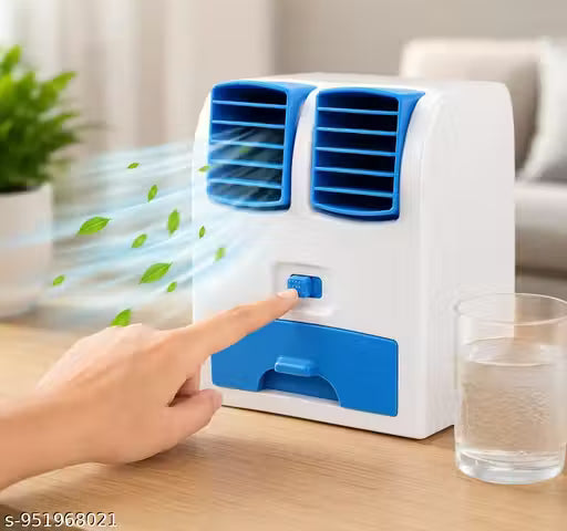 Mini Protable Air Cooler 3 IN 1 Speed for fragranced ambiance in Home & Kitchen, Car & Office work Table,Fragrancing Air, USB & Battery Operated, Pack of 1,
