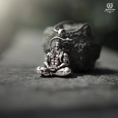 Shri Hanuman Ji Silver Locket With Chain Zapiffy.store
