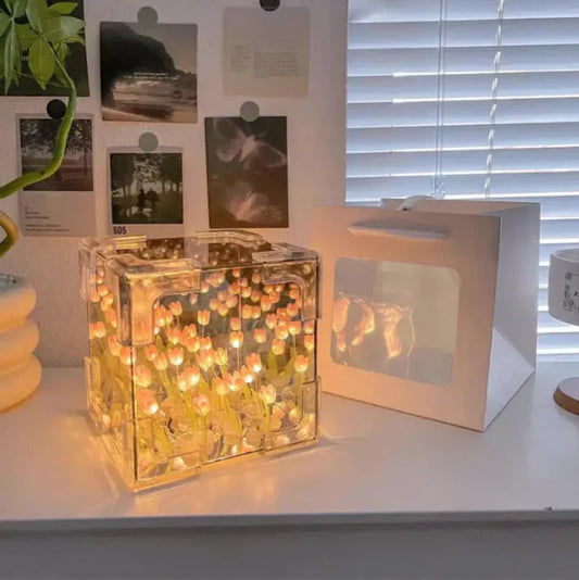 Tulip Cube Mirror Lamp Zapiffy.store