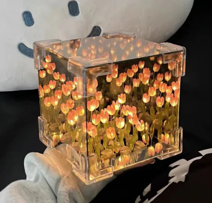 Tulip Cube Mirror Lamp Zapiffy.store