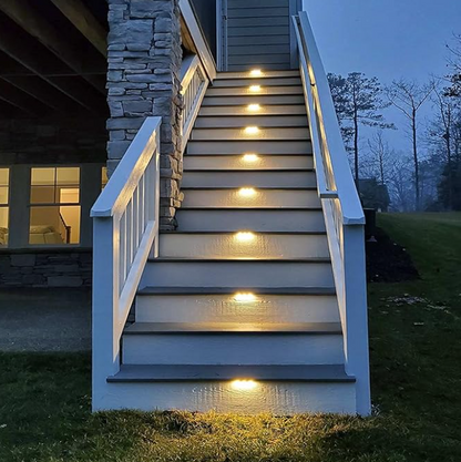 Wireless Solar Deck Lights Outdoor Pack of 4 Zapiffy.store