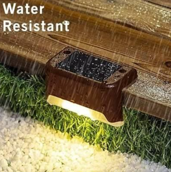 Wireless Solar Deck Lights Outdoor Pack of 4 Zapiffy.store
