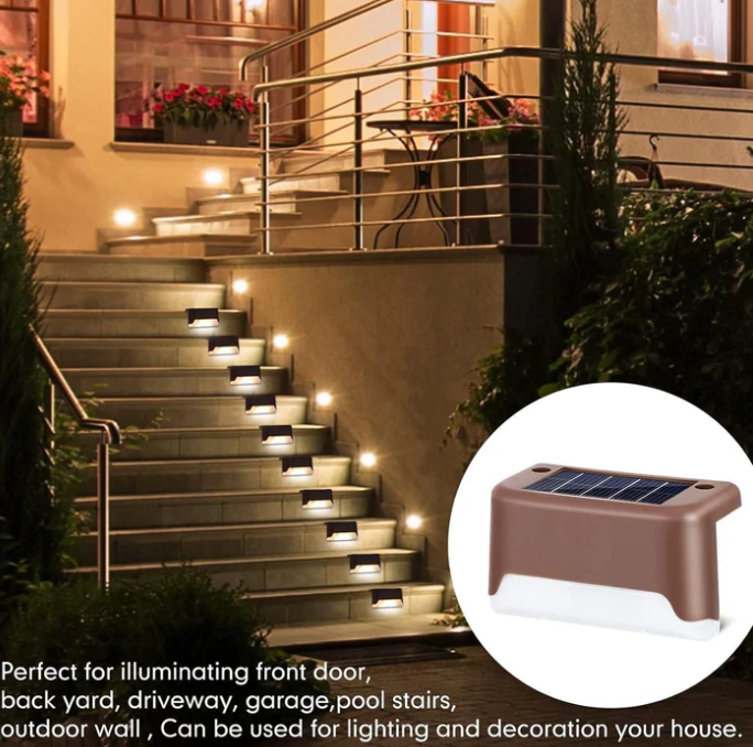 Wireless Solar Deck Lights Outdoor Pack of 4 Zapiffy.store