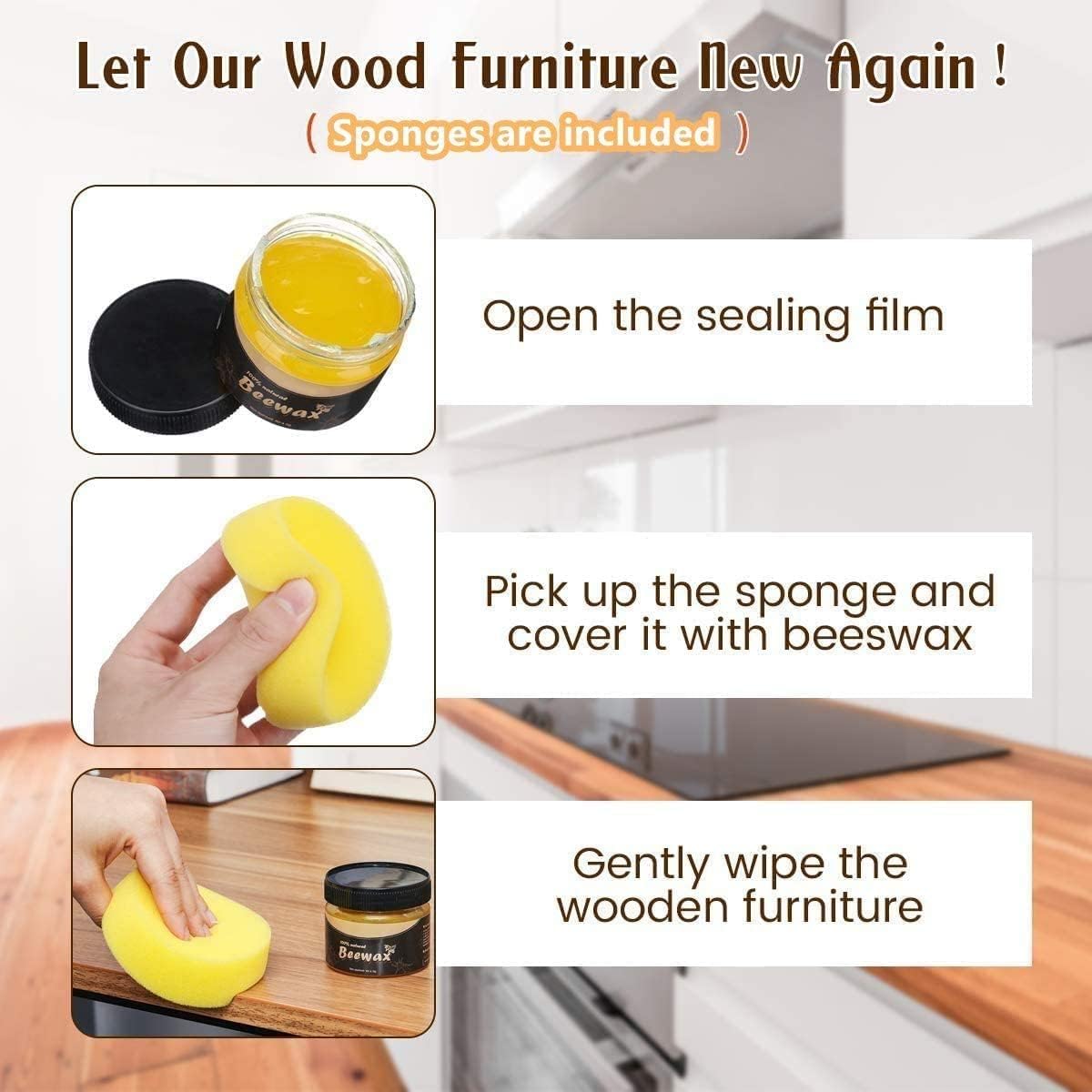 Bee Wax With Sponge My Store
