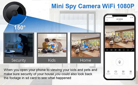 Mini Wireless WiFi CCTV Camera Zapiffy.store
