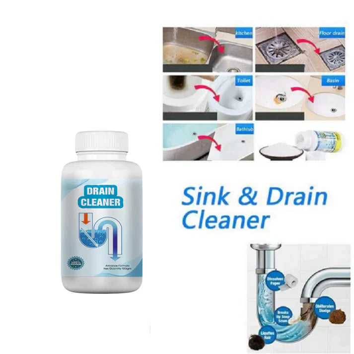 Powerful Drain Blockage & Sink Cleaner Powder Style Decore