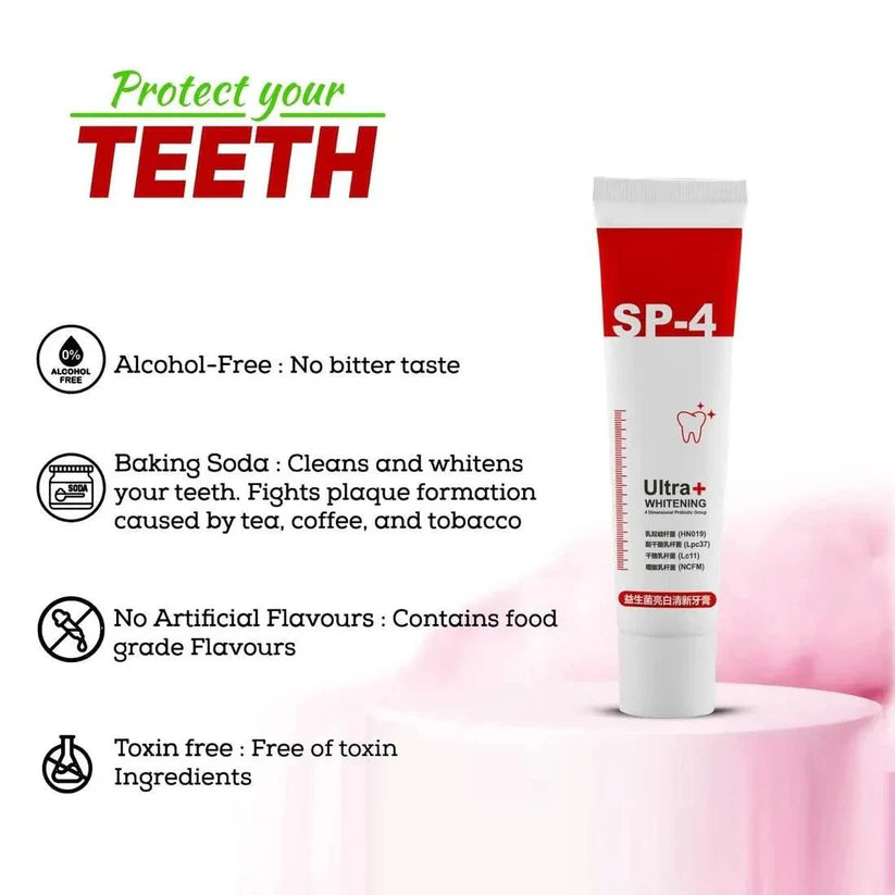 SP4 Ultra Whitening Probiotic Toothpaste gomart.in