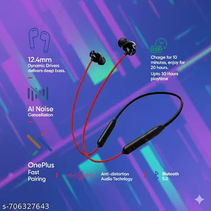 NeckbandZ2 | Magnetic ON/OFF Sensor | Comes With 50 Hour Battery Backup and Premium Design With Deep Bass Sound with Cooper Speakers Type C- Fast Charge | IPX8 Waterproof | Bluetooth Neckband | Wireless Neckband | Compatible With All Smartphones Z2