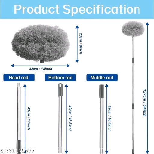 Fan Cleaner Brush with Long Rod