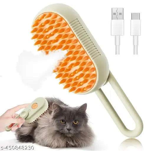 3 in 1 Pet Hair Removal Steam Comb, Perfect for Both Cats & Dogs 🐶🐱 Zapiffy.store