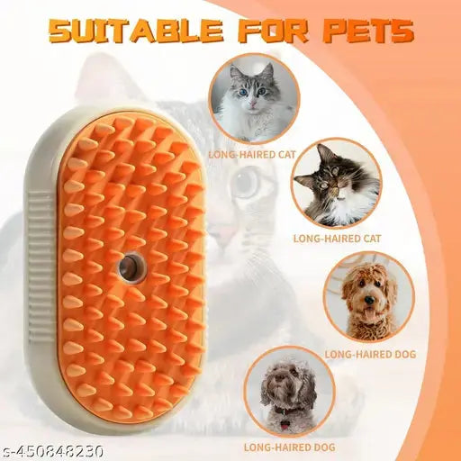 3 in 1 Pet Hair Removal Steam Comb, Perfect for Both Cats & Dogs 🐶🐱 Zapiffy.store